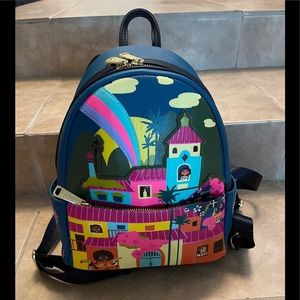Disney Parks Loungefly Backpack Encanto Movie Mirabel Blue w/ Pink NEW w/ Tag